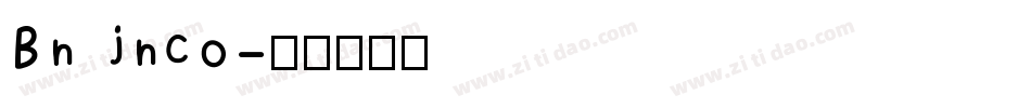 Bn jnco字体转换